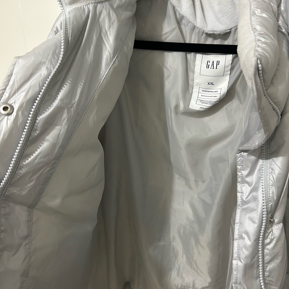 GAP silver cool puffed JACKET XXL - Picture 4 of 4